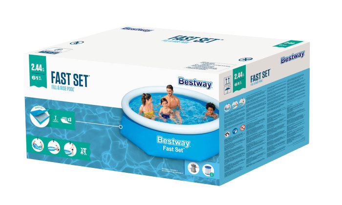 Basseng 1880 liter Ø244 cm - Bestway 
